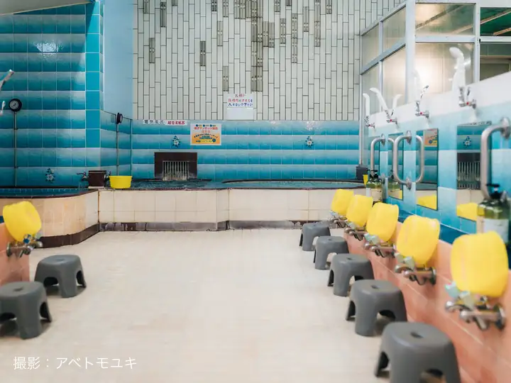 調布鶴の湯の洗い場